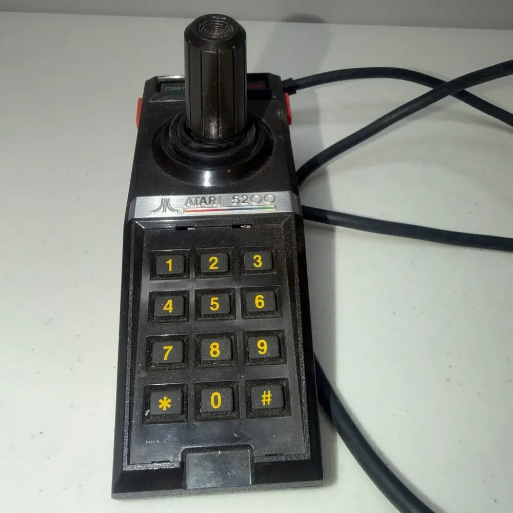 Vintage OEM Atari 5200 Controller Keypad Joystick Wired - Untested